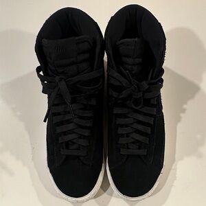 Nike Blazer Mid 77 High-Top Suede Black Sneakers